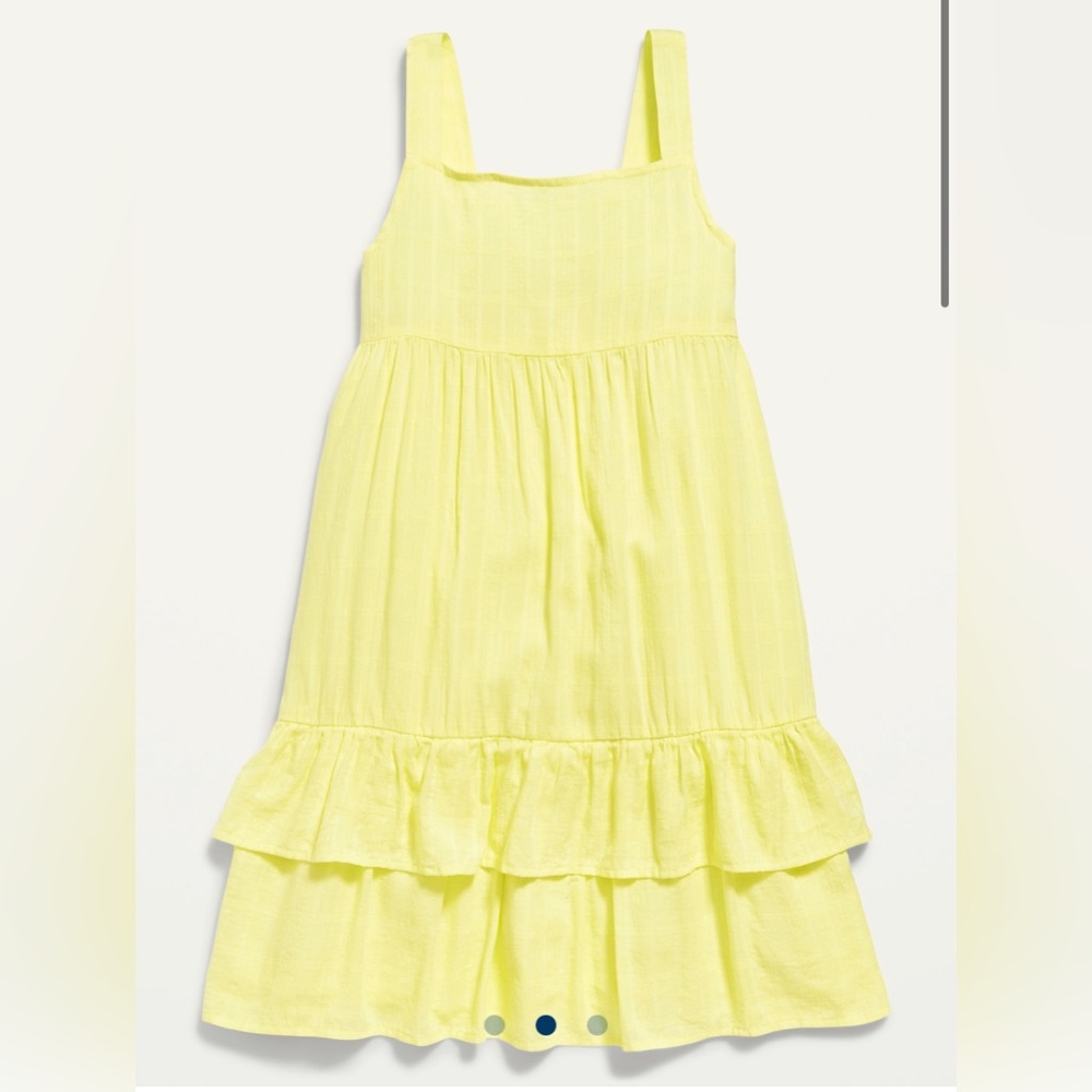 Old navy sleeveless tiered textured Dobby dress for kids